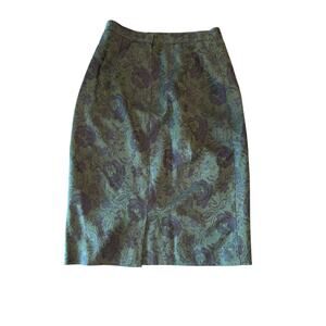Teri Jon Maxi Pencil Straight Skirt Sz. 12- Whimsigoth, Goth, Office Siren